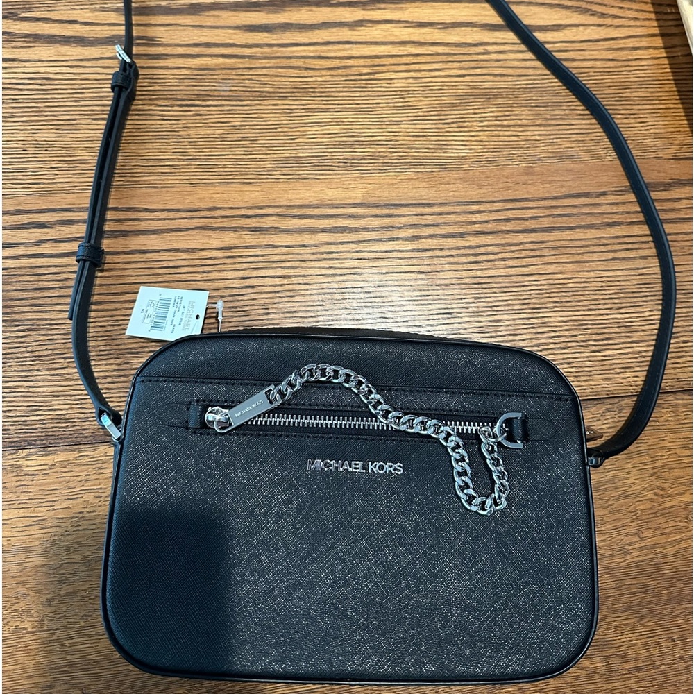 Michael Kors Jet Set Large Saffiano Leather Crossbody Bag